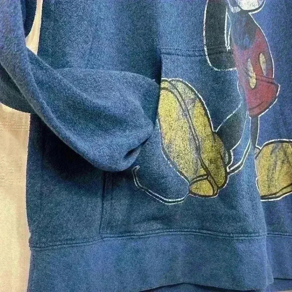 Disney Parks Authentic Original Mickey Mouse hooded fleece sweatshirt - Picture 4 of 5